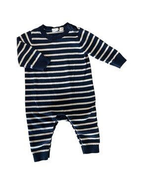 GAP Navy and White Striped Knit One-Piece